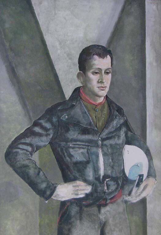 A67-140 - Fred Ross - Boy with White Helmet